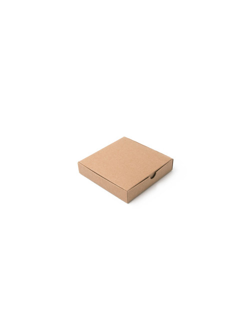 Квадратная подарочная коробочка коричневого цвета