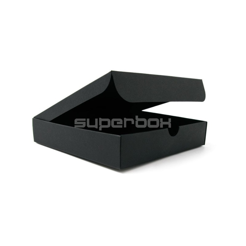 Square Gift Box from Black Decorative Cardboard