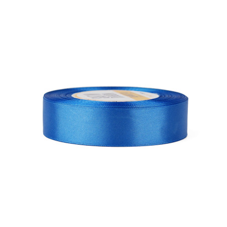 Sinine satiinlint – läikiv, 25 mm laiune, 32 m rull