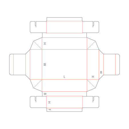 B14.05.00.00 Buffer Wall Tray with Webbed Corners