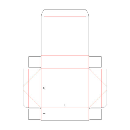 B40.22.00.50 4 Point Glued Hinged Lid