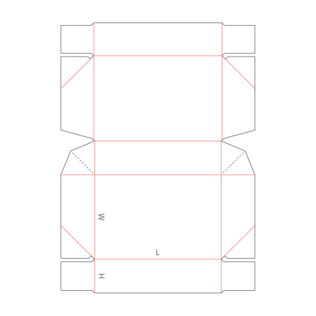 B40.23.00.54-Four Corner Hinged Lid With Webbed Corners