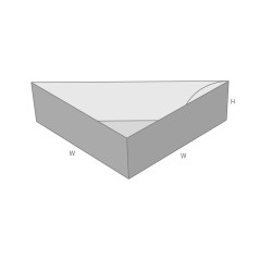 D10.10.11.00 Triangular Single-Walled Carton with Dust-Proof Corners