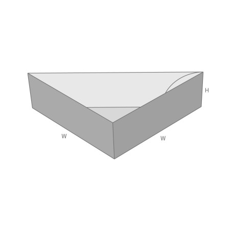 D10.10.11.00 Triangular Single-Walled Carton with Dust-Proof Corners