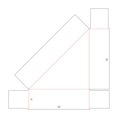 D20.10.20.00 Triangular Single-Walled Carton