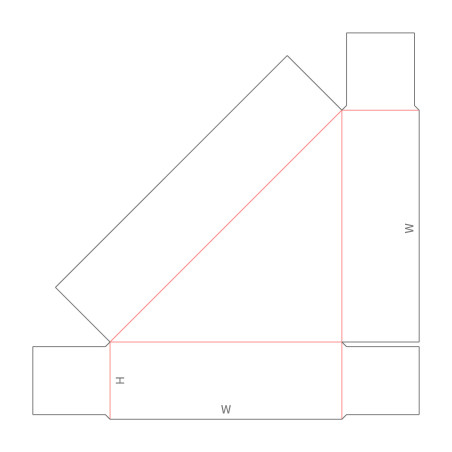 D20.10.20.00 Triangular Single-Walled Carton