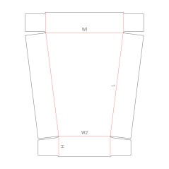 D20.20.20.00 Trapezium Single Walled Carton