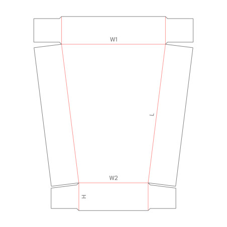 D20.20.20.00 Trapezium Single Walled Carton