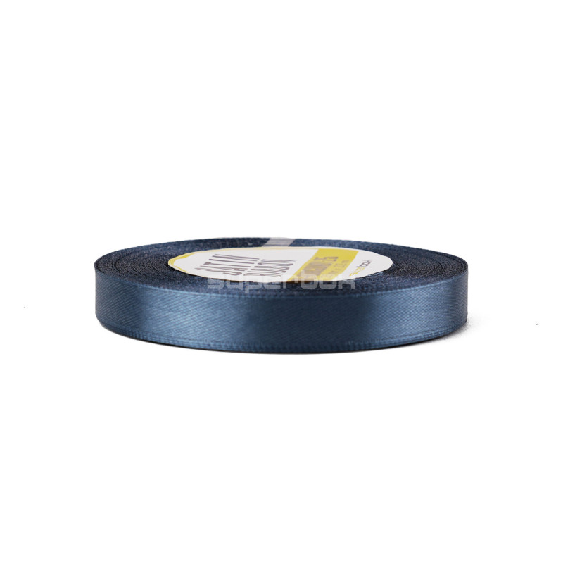 Rafineeritud mereväe sinine satiinpael, 12 mm lai