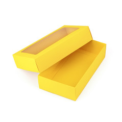 Yellow Box with Window for Jewelry | 200x110x50 mm | Superbox
