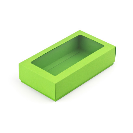 Roheline kinkekarp aknaga | 200x110x50 mm | Superbox