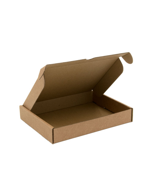 Плоская коричневая коробка для розничной торговли