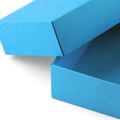 Helesinine kaheosaline papist kinkekarp | 200x110x50 mm | Superbox