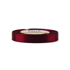 Burgundia värvi satiinpael - läikiv, 12 mm lai, 32 m rull