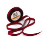 Kitsas burgundiatoonis satiinpael, 12 mm lai