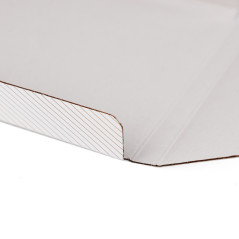 Väike valge ümbrik kuldsete triipudega | 155x155x10 mm | Superbox