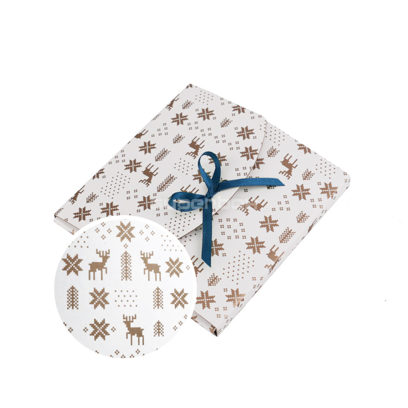 Small White Envelope With Winter Pattern