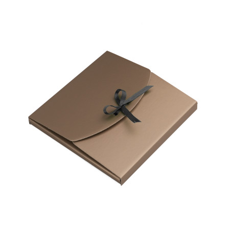 Vaikse kulla toonis ümbrik ehete jaoks | 155x155x10 mm | Superbox