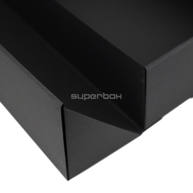 Double Door Black Box with Gold Ribbon