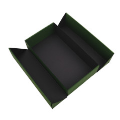 Double Door Green Gift Box with Ribbon | 340x190x85 mm | Superbox