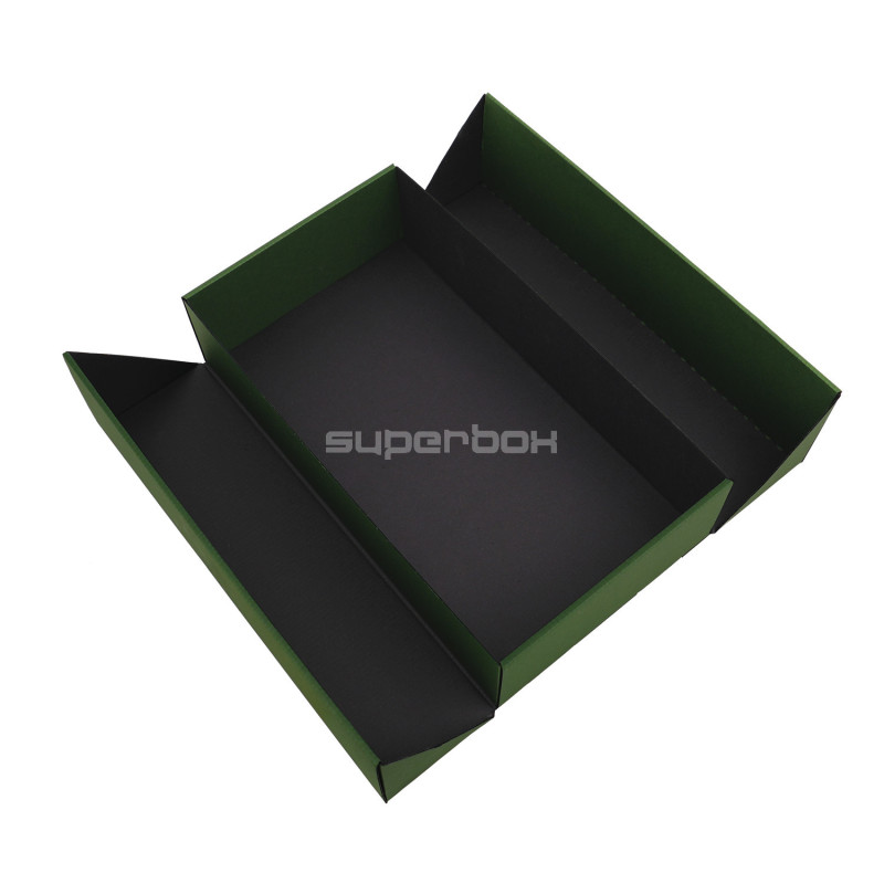 Double Door Green Gift Box with Ribbon