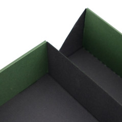 Double Door Green Gift Box with Ribbon | 340x190x85 mm | Superbox