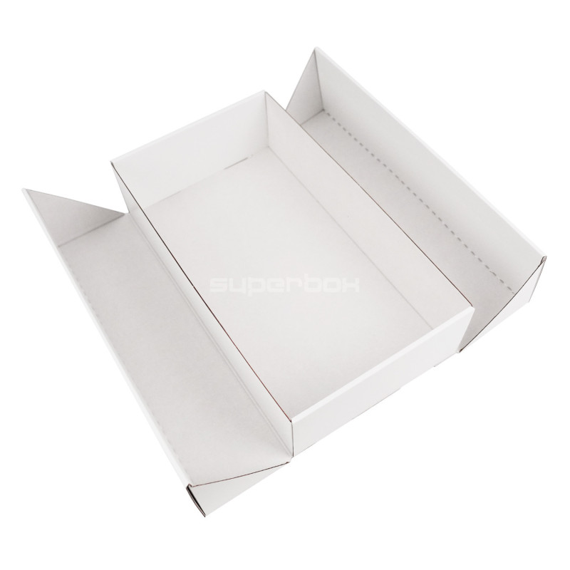 Double Door White Gift Box with Ribbon