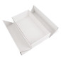 Double Door White Gift Box with Integrated Satin Ribbon