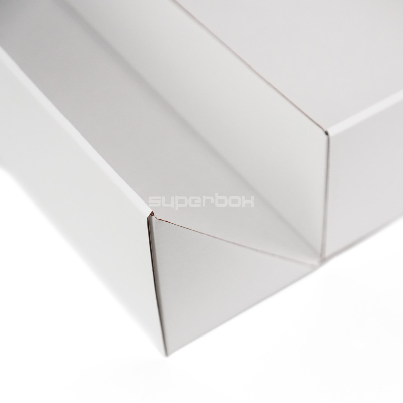 Double Door White Gift Box with Ribbon