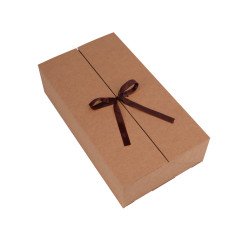 Коричневая коробка с двумя створками | 340х190х85 мм | Superbox