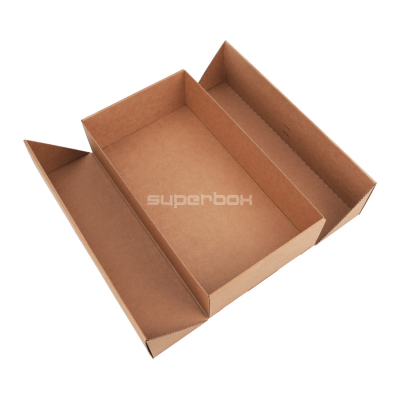 Double Door Brown Gift Box with Ribbon