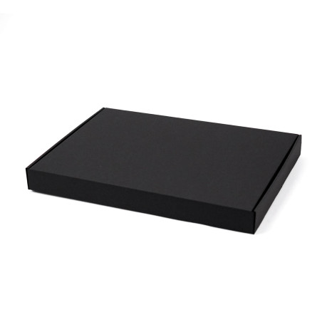 Large Low Height Black Gift Box, 400x300x40 mm