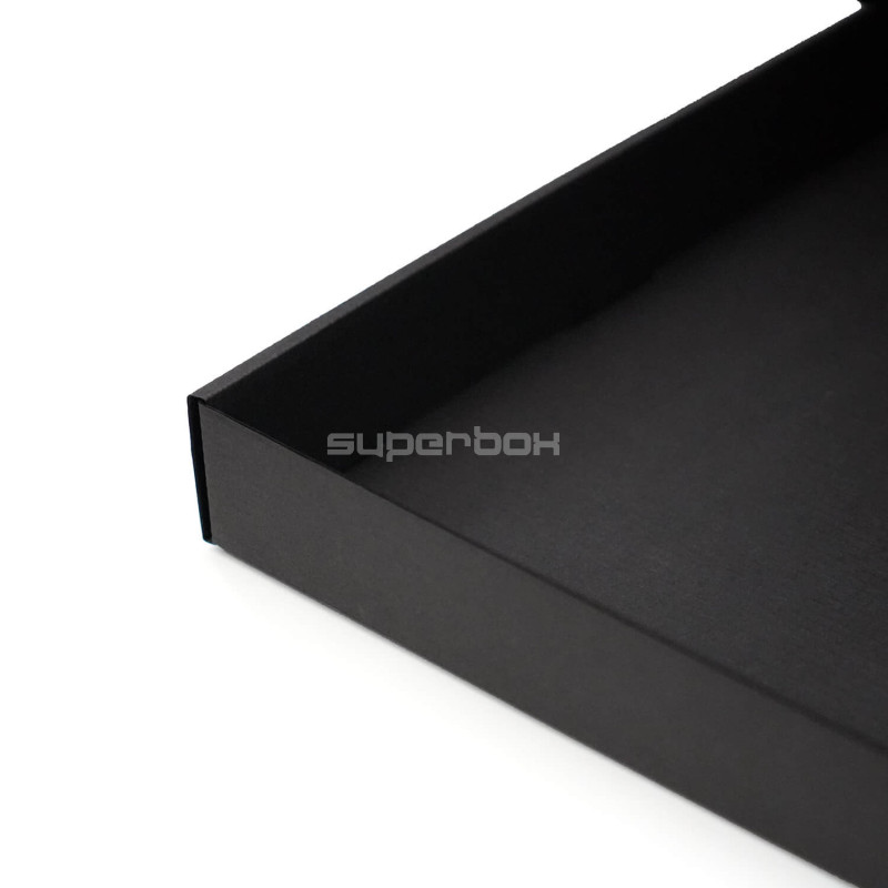 Large Low Height Black Gift Box