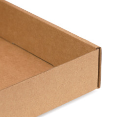 Brown Low Height Gift Box with Window | 300x180x40 mm | Superbox