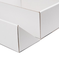 A5-formaadis valge kahe uksega karp lindiga, 220x150x85 mm