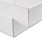 A5 Format Double Door White Gift Box with Integrated Satin Ribbon