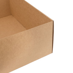 Väga suur pruun kiiresti sulguv kinkekarp, 300x400x150 mm