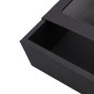 Black gift box with a sleeve and window, 240x160x85 mm