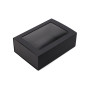 Black gift box with a sleeve and window, 240x160x85 mm