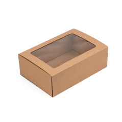 Brown Gift Box with a Sleeve and Window