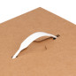 White plastic handle for gift box, 155x25x3.5 mm