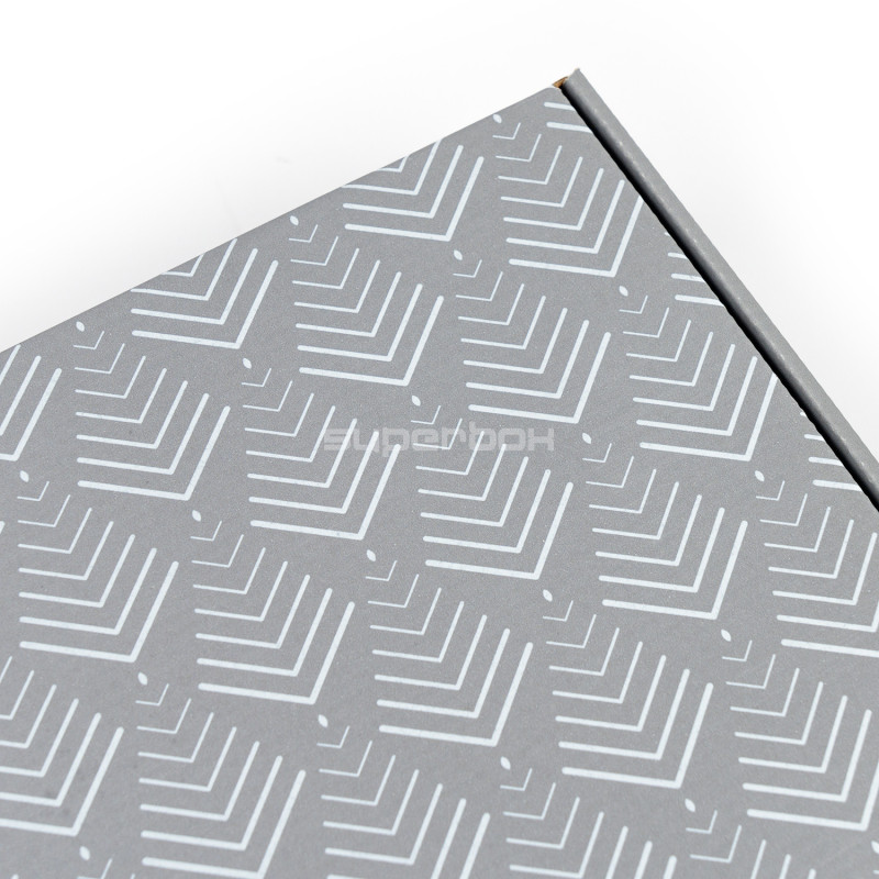 Hall A4 karp jõulupuude mustriga Hall A4 karp jõulupuude mustriga