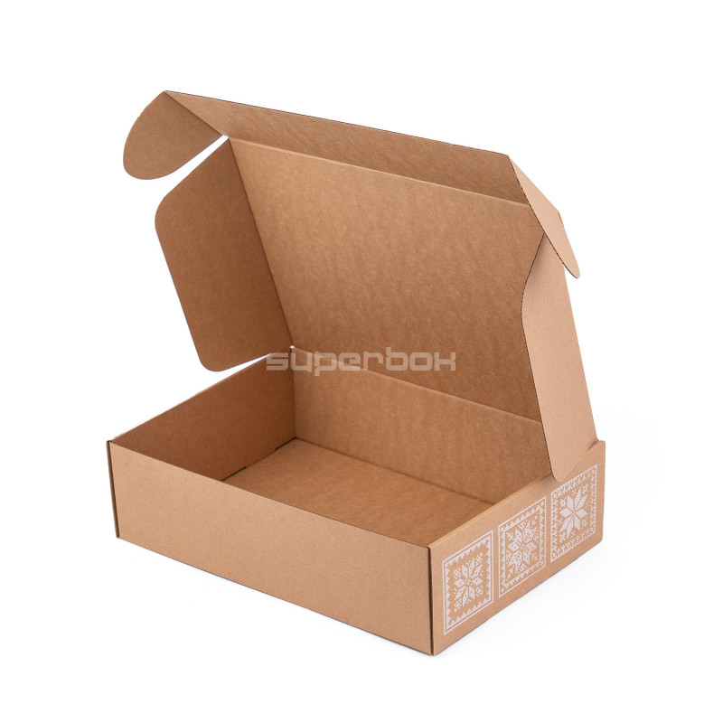 Brown A4 Box with Ethnic Motifs