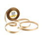 Glossy gold satin ribbon – 12 mm wide, 32 m length, unrolled