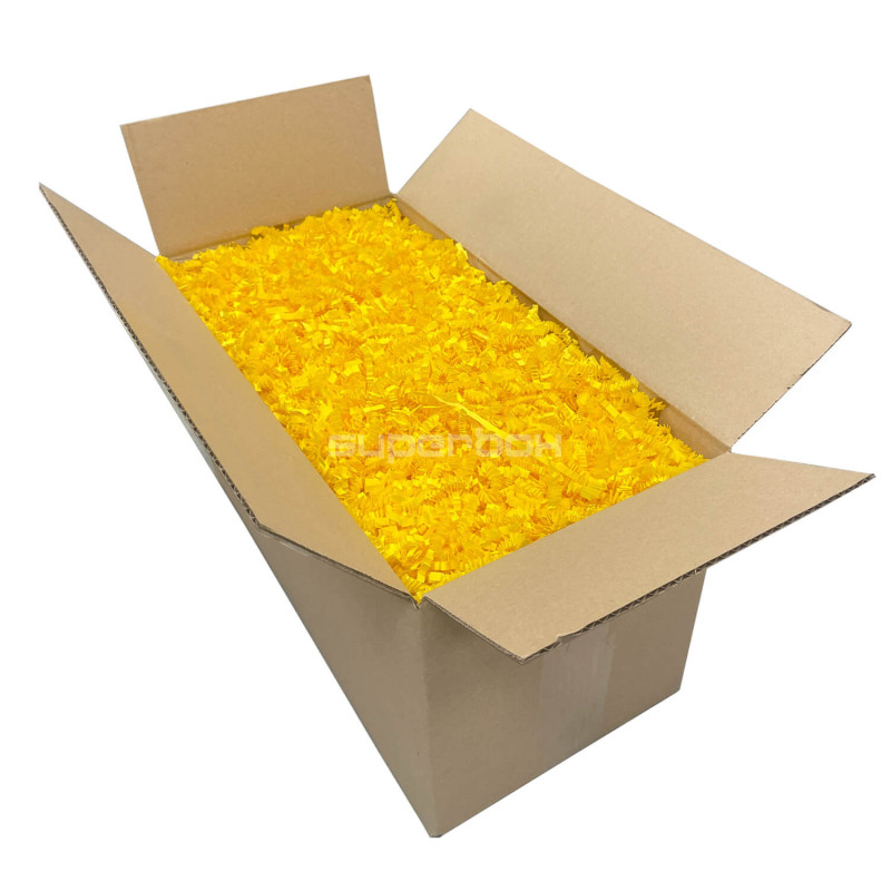 Rigid Yellow Shredded Paper - 4 mm, 1 kg