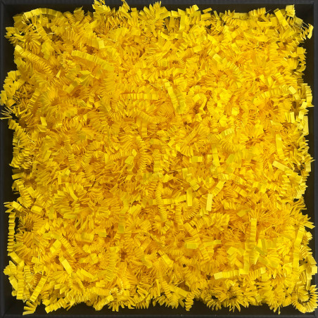 Jäik kollane hakitud paber – 4 mm, 1 kg