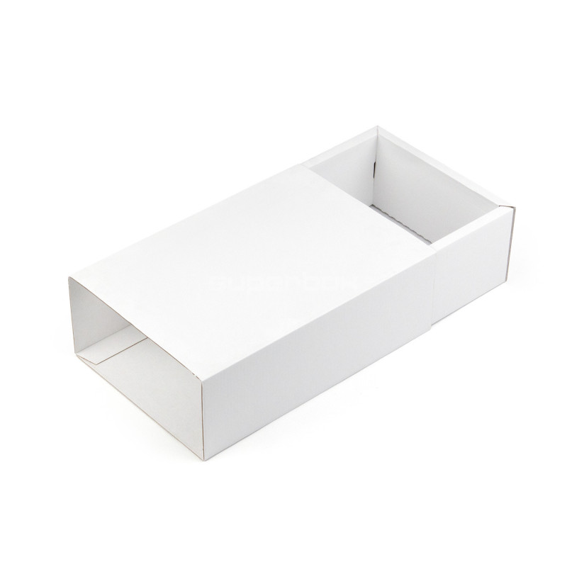 White gift box with a sleeve, 240x160x85 mm