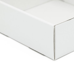 White Square Gift Box Folded