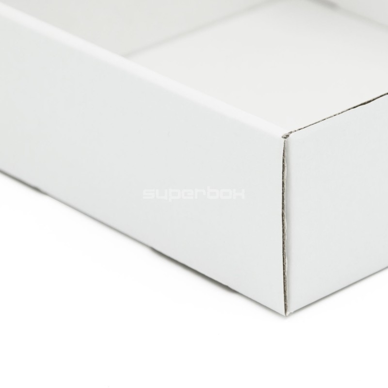 White Square Gift Box with Clear Window for Tea