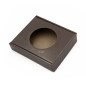 Chocolate Square Gift Box with Round Window